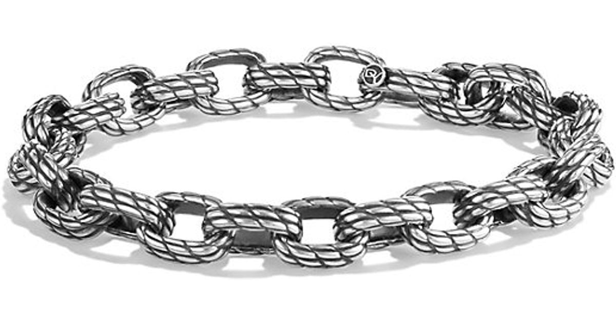 David Yurman Maritime Rope Medium Link Bracelet In Metallic For Men David Yurman Maritime Rope Medium Link Bracelet In Metallic For Men Lyst