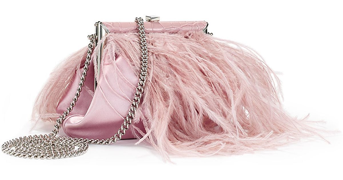 ostrich feather handbag