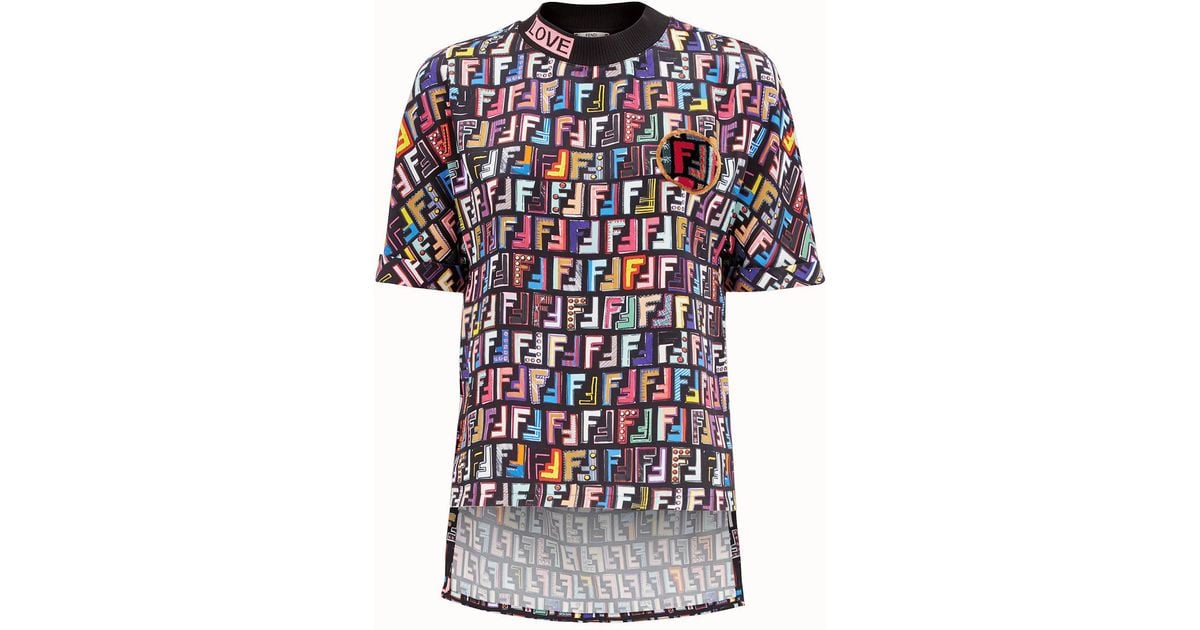 multicolor fendi shirt