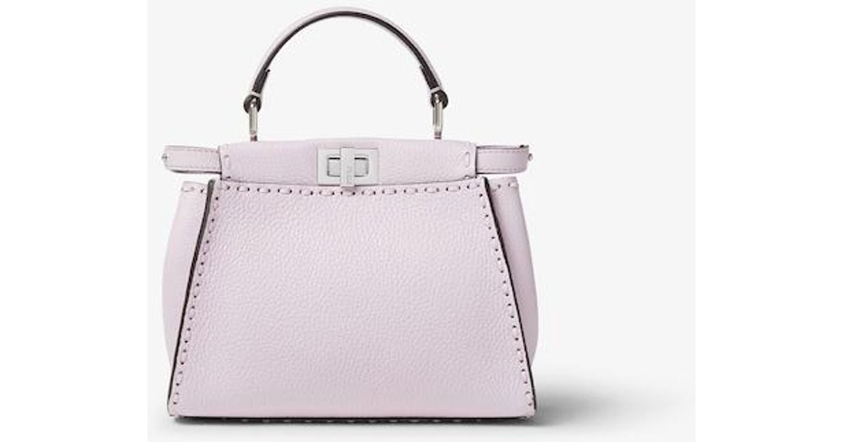 Peekaboo Mini Raspberry Fendi Peekaboo Mini in Pink | Lyst