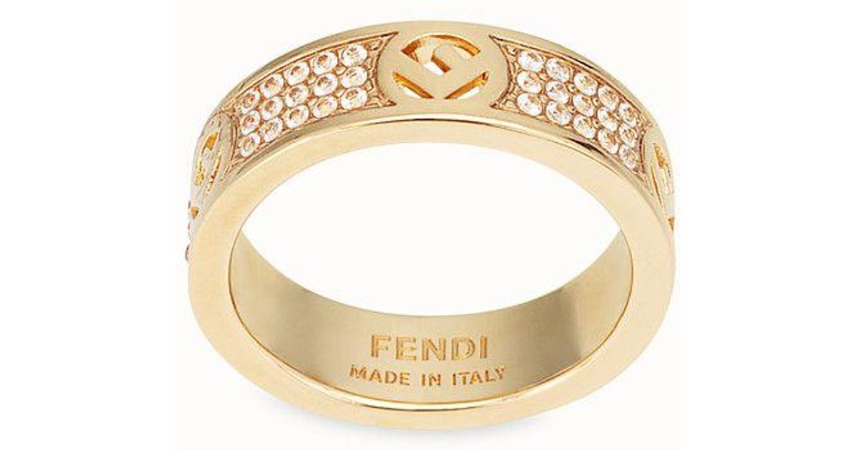 Fendi F Is Ring in Gold (Metallic) - Lyst