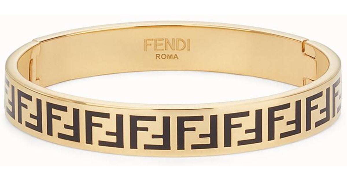 Fendi Ff Bracelet in Gold (Metallic) - Lyst