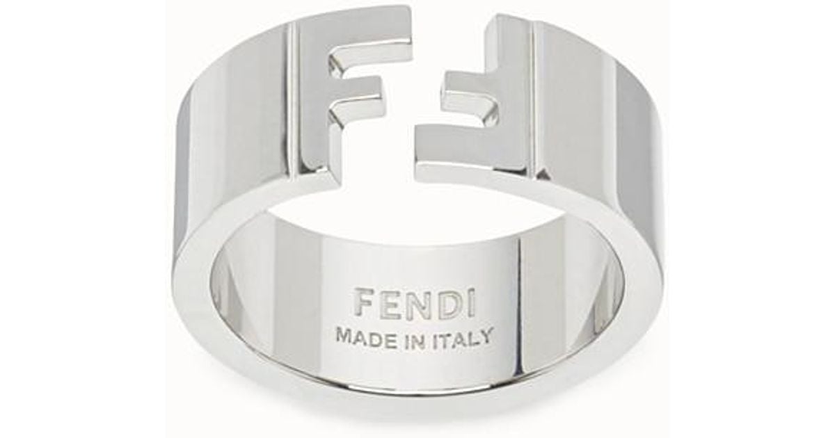 Fendi Ring in Silver (Metallic) for Men - Lyst