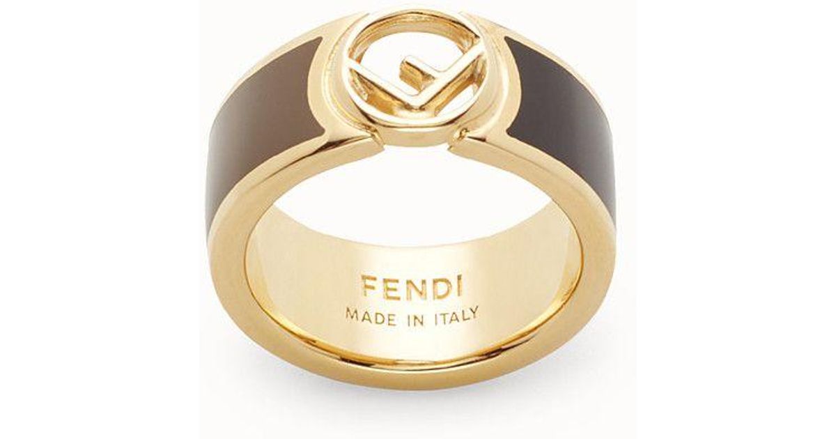 Fendi F Is Ring in Metallic - Lyst