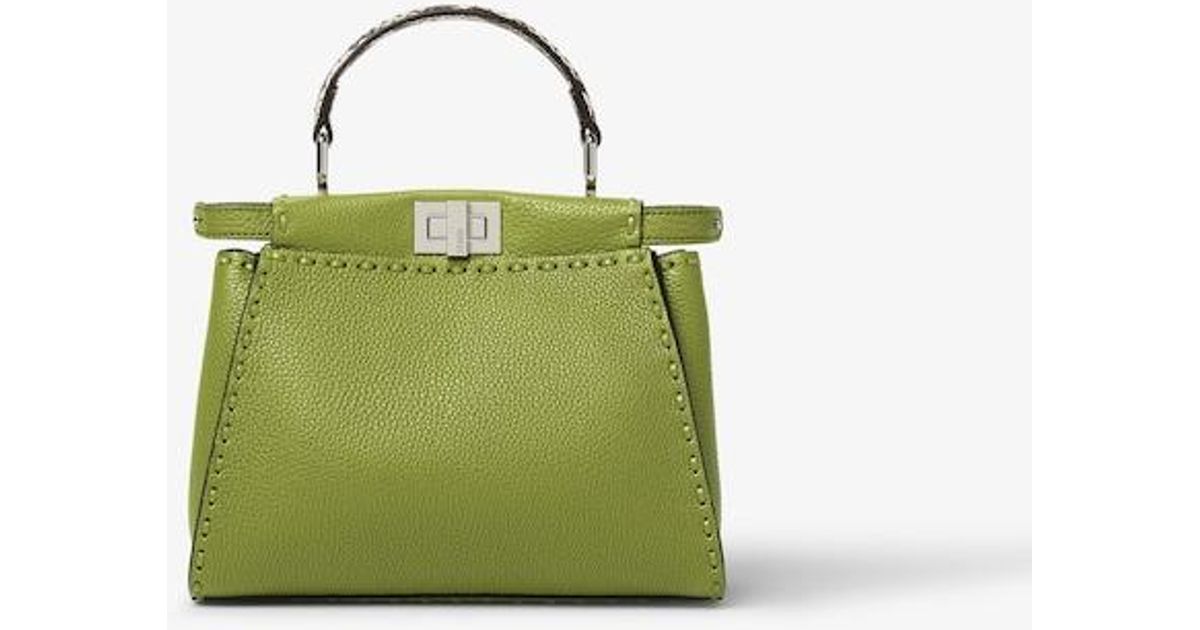 Peekaboo Mini Raspberry Fendi Peekaboo Mini in Green | Lyst