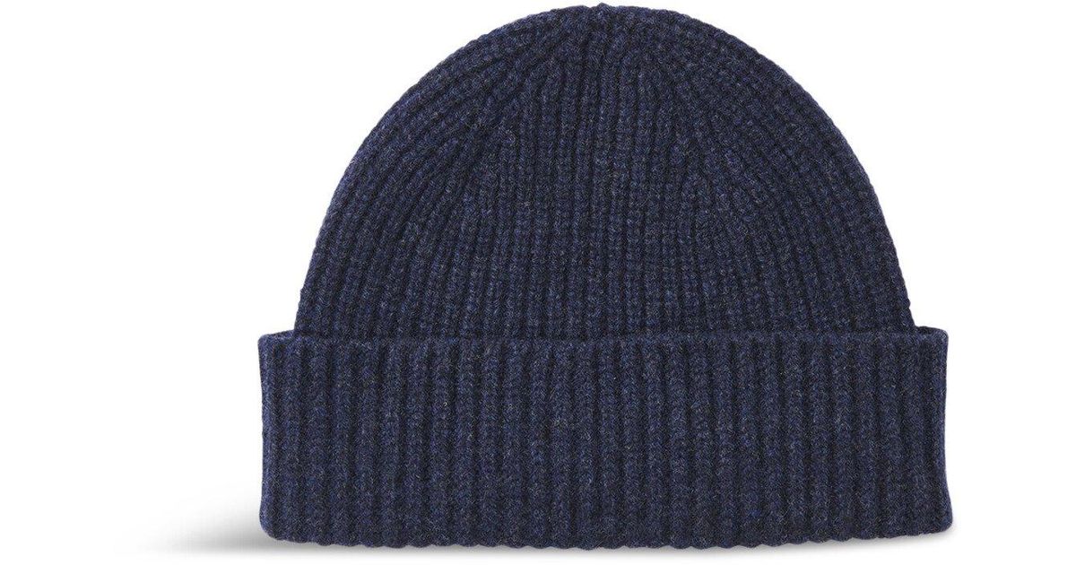 Whistles Women's Lambswool Hat in Blue Lyst UK