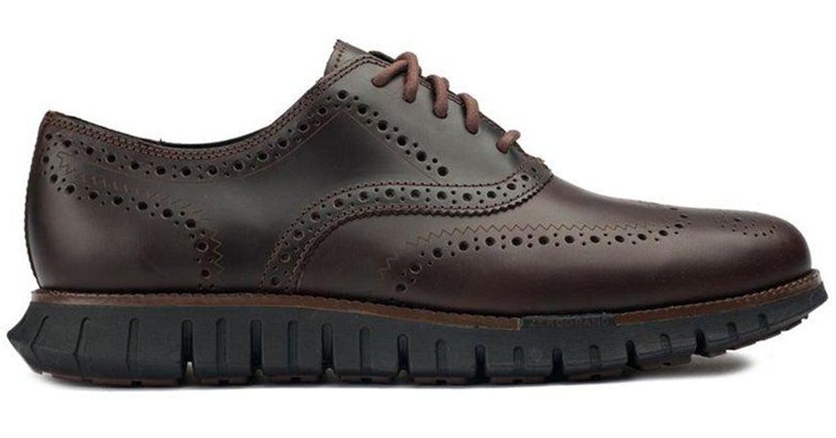 Cole Haan Zerogrand Remastered Wingtip Oxford Shoes in White for Men