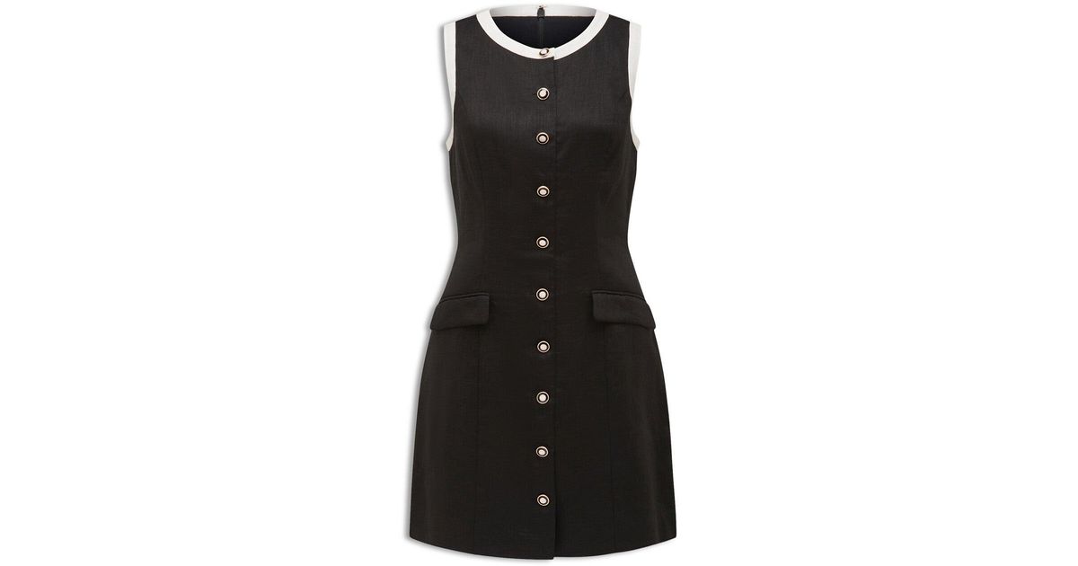 knee length dresses for ladies Montana Mini Dress Black | Wrap Style Mini Dress