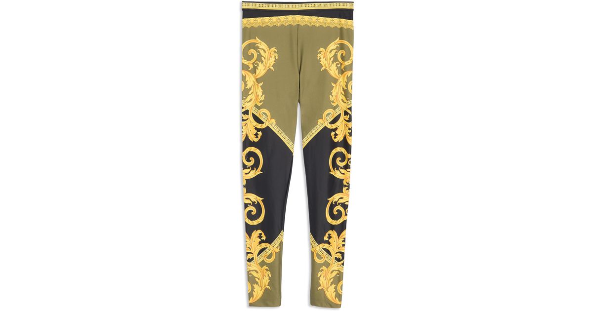 Versace Women's Lycra Baroque Coupe Des Dieux Print leggings