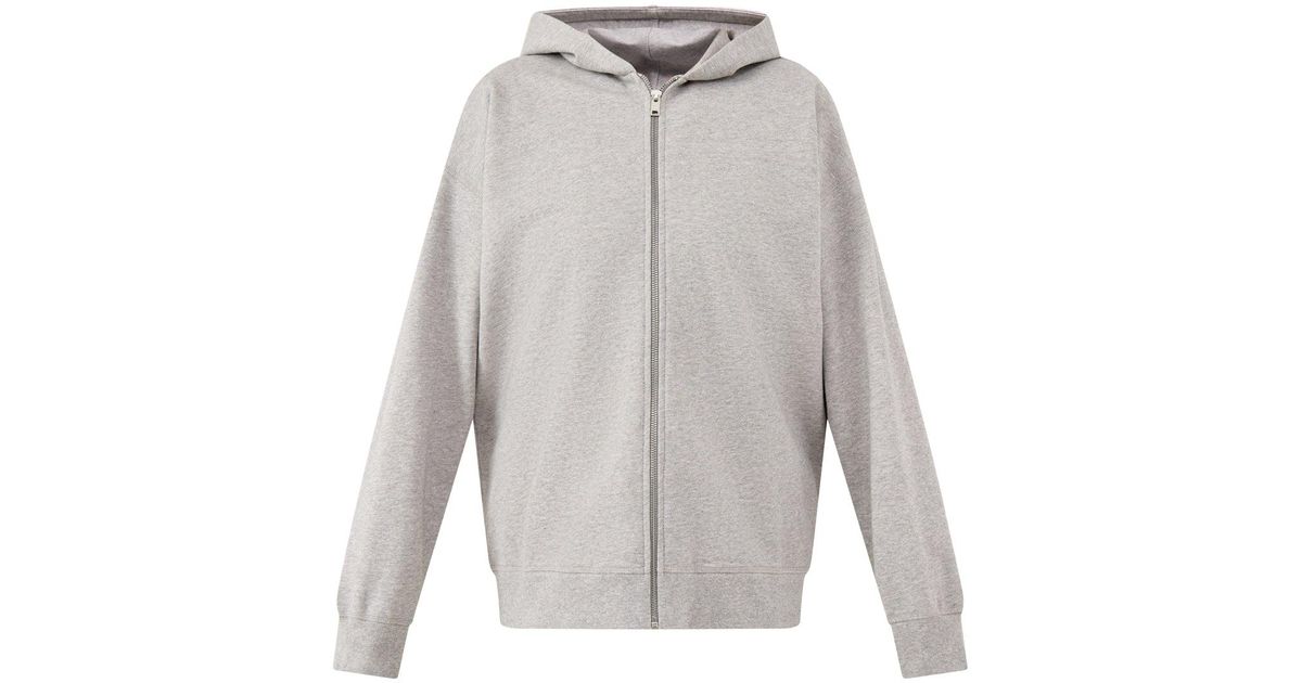 Ganni Isoli Teddy Oversized Zip Hoodie in White | Lyst UK
