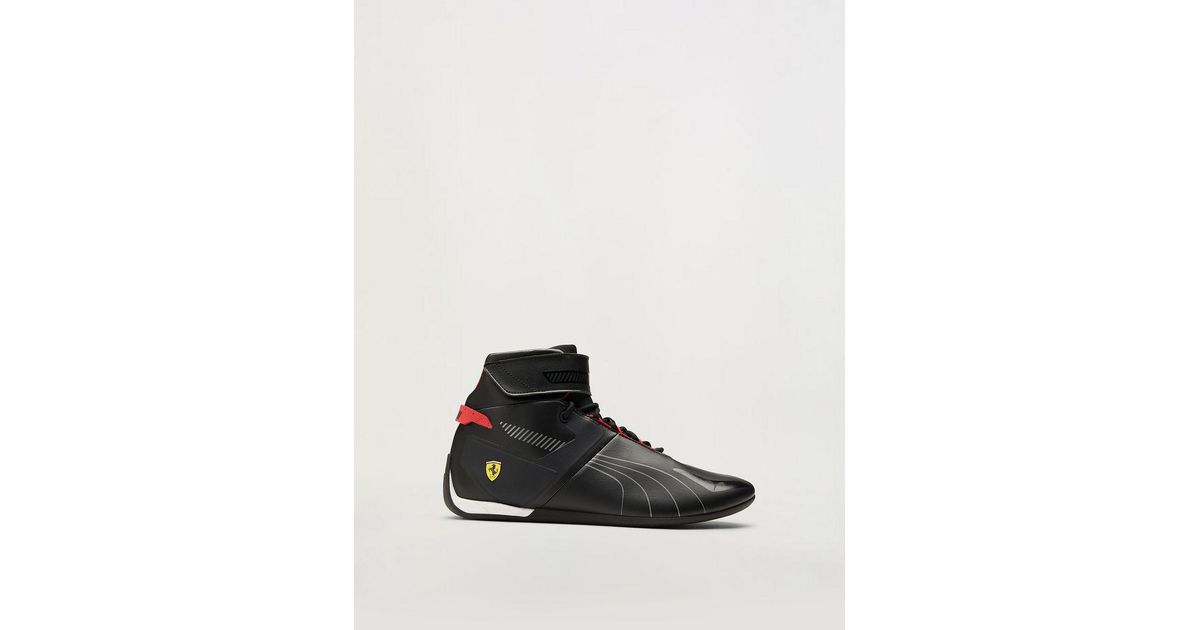 Ferrari Puma X Aero Black Cat Mid Cut Sneakers | Lyst