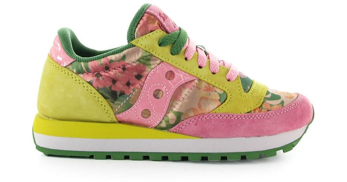 saucony jazz pink yellow