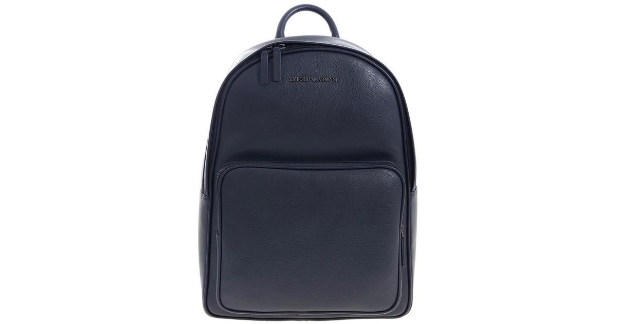 armani leather backpack