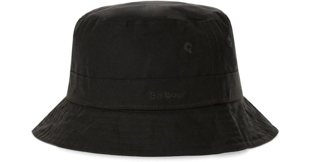 Barbour Belsey Wax Olive Bucket Hat in Black Lyst UK