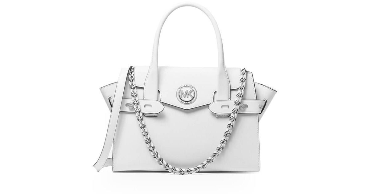 Michael Kors Carmen White Handbag | Lyst