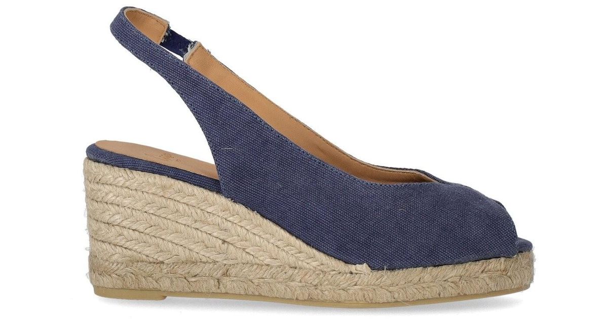 Espadrille à semelle compensée barbara denim castañer Castañer en