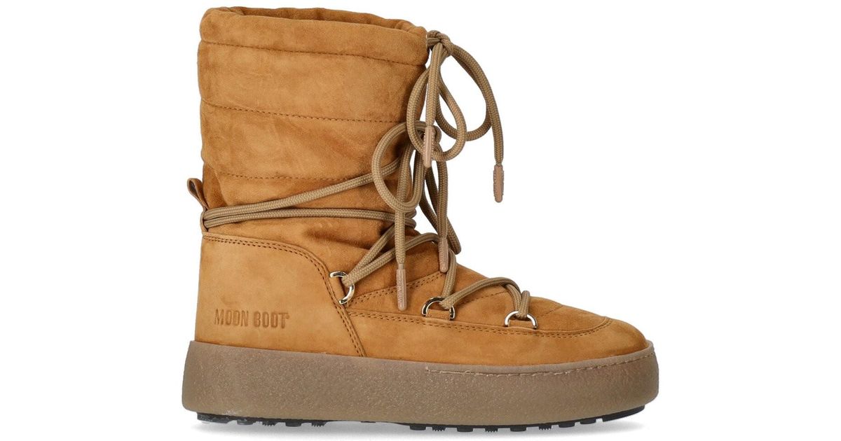 Moon Boot Ltrack Camel Snow Boot in Brown | Lyst