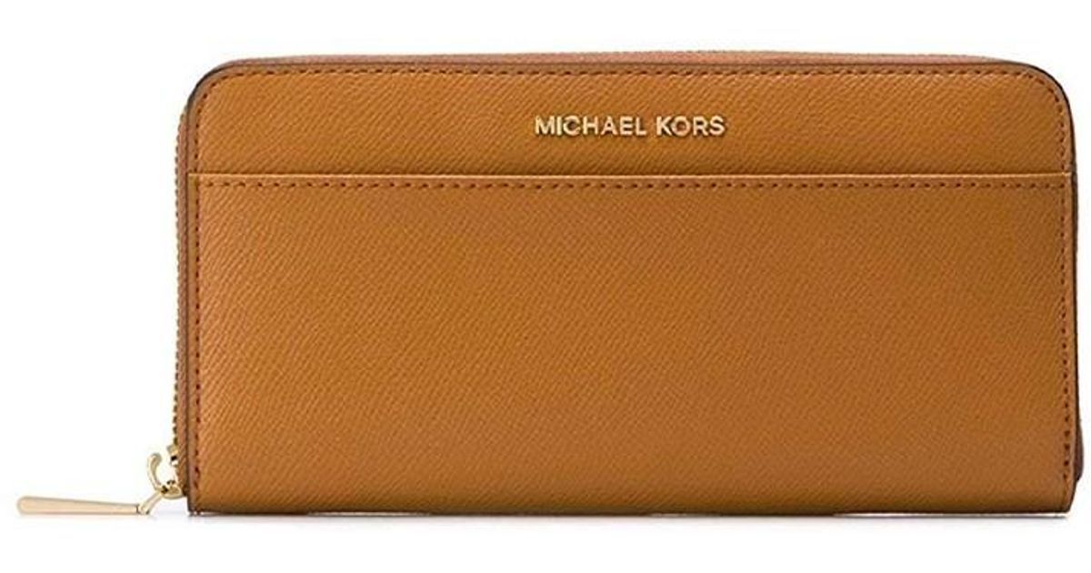 light brown mk wallet