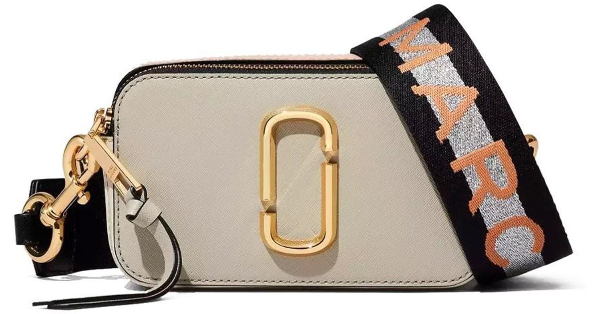 Marc Jacobs Leather The Snapshot Pink Crossbody Bag in Beige (Natural