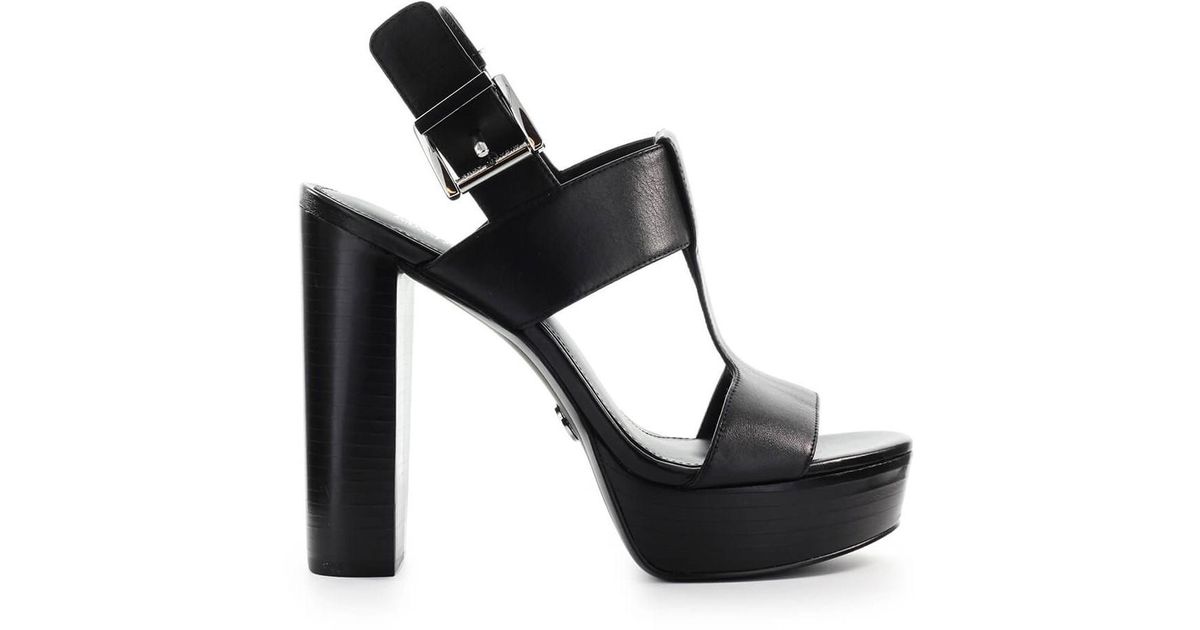Michael Kors Becker Black Platform Sandal - Lyst