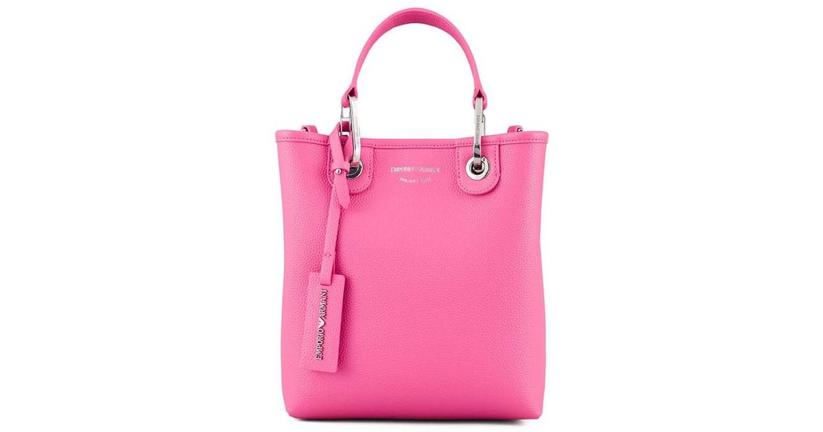 Emporio Armani Myea Vertical Fuchsia Shopping Bag in Pink Lyst UK