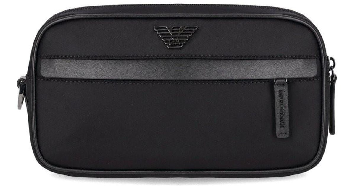 Emporio Armani Nylon e kulturbeutel in Schwarz für Herren Lyst DE