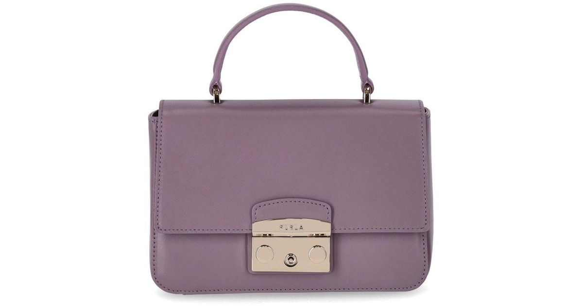 Furla lilac shop bag