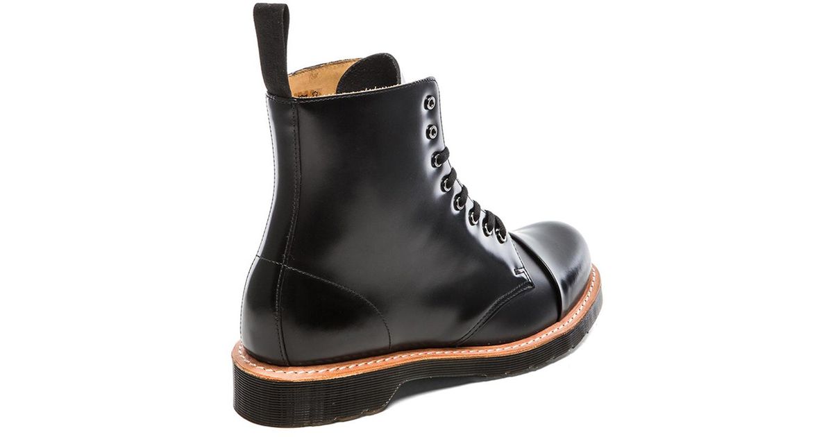 black toe cap boots