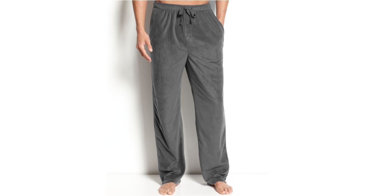 perry ellis men's fleece pajama pants