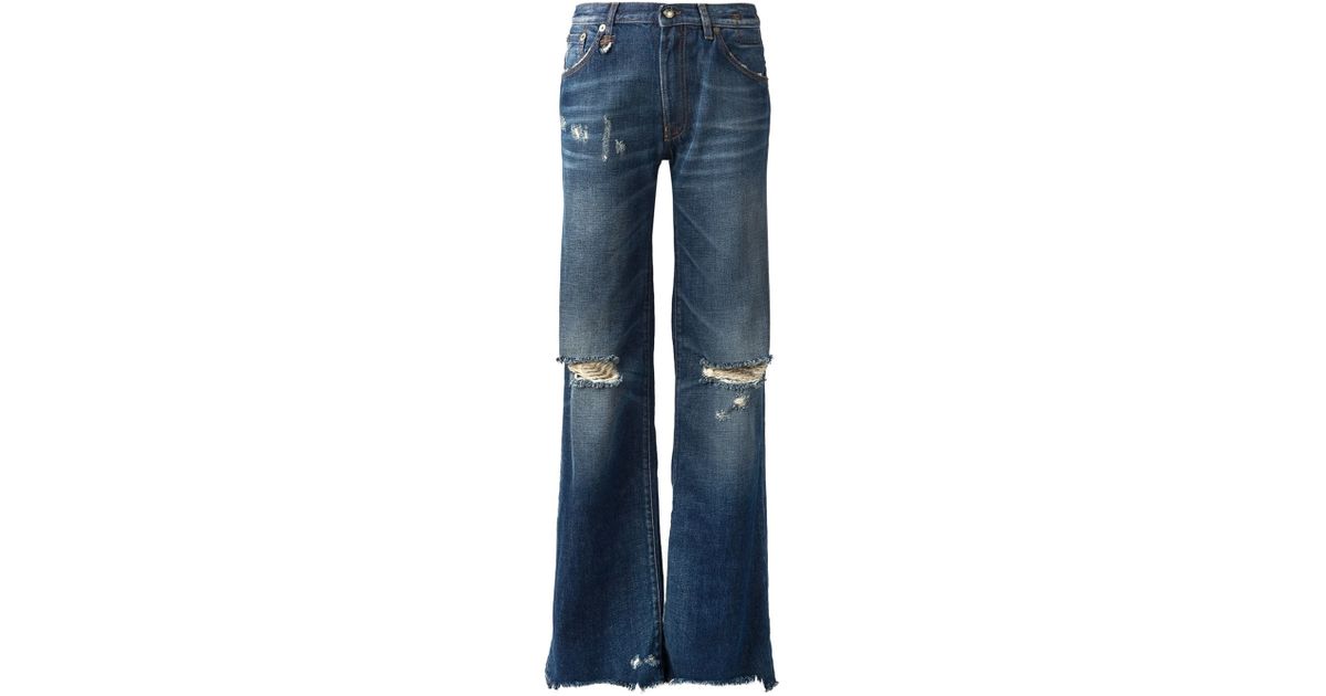 R13 Denim Jane Flare Jeans in Blue - Lyst