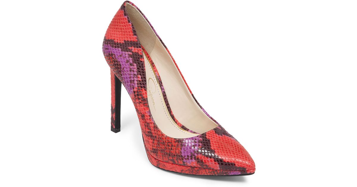 jessica simpson snake pumps