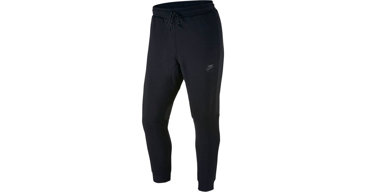 nike hybrid fleece joggers black