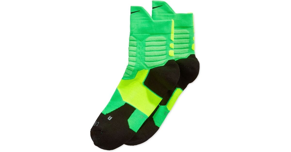 Nike Kd Hyper Elite High Quarter Basketball Socks in Green for Men | Lyst