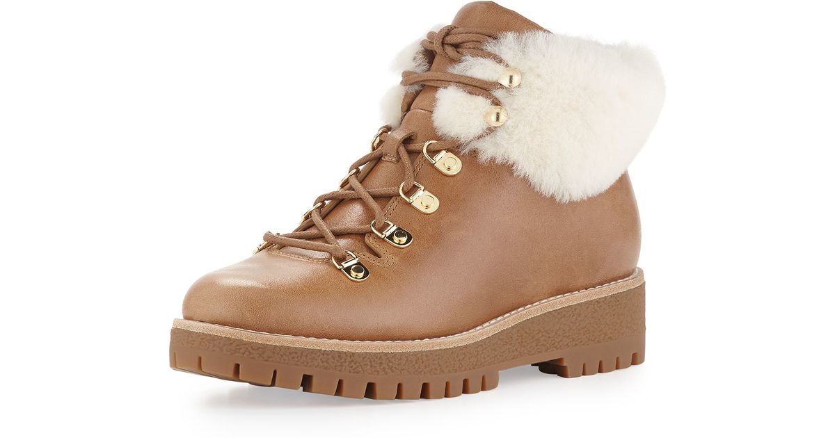 fur hiking boots