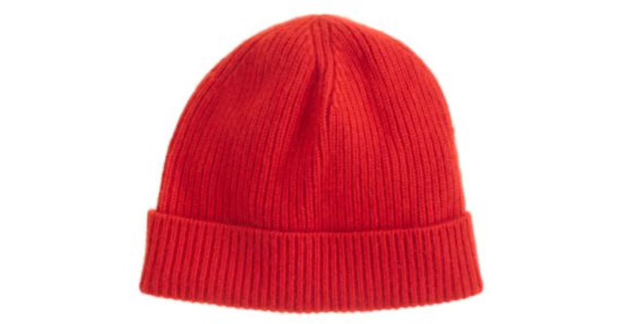 red cashmere hat