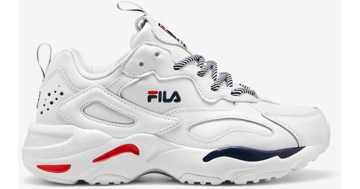 Fila Leather Ray Tracer in White - Lyst