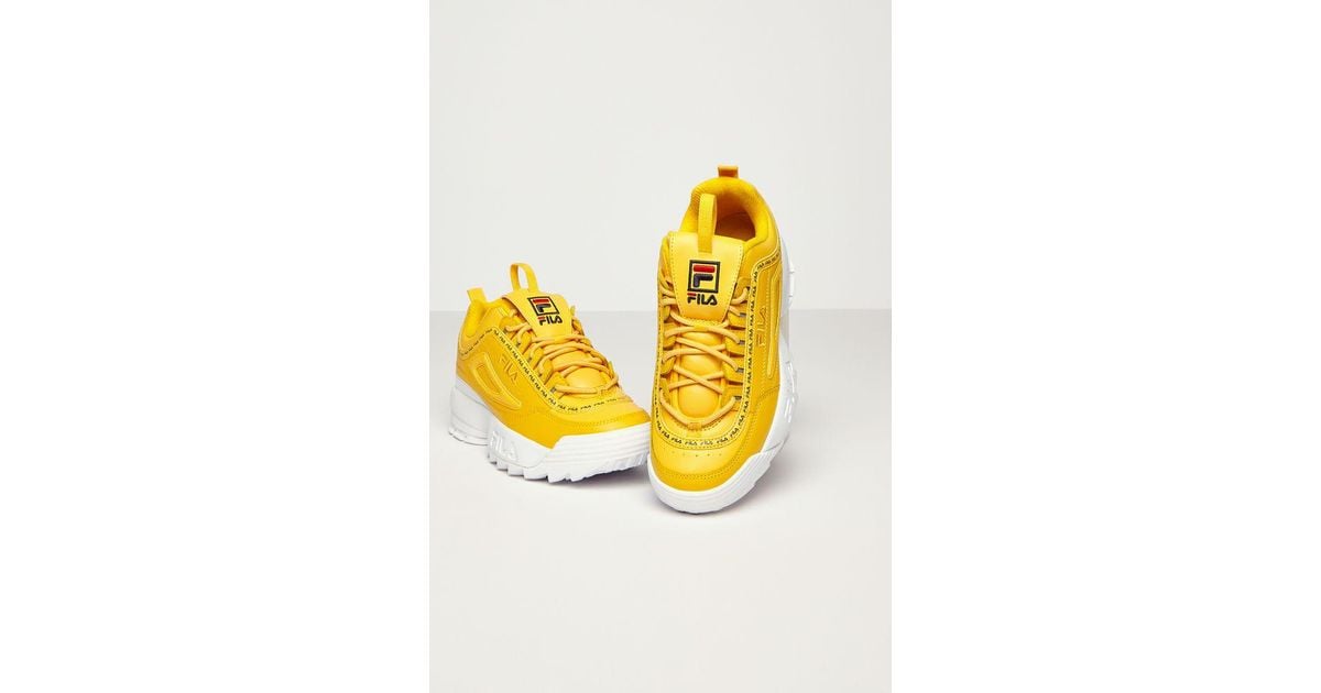 fila disruptor 2 premium repeat yellow