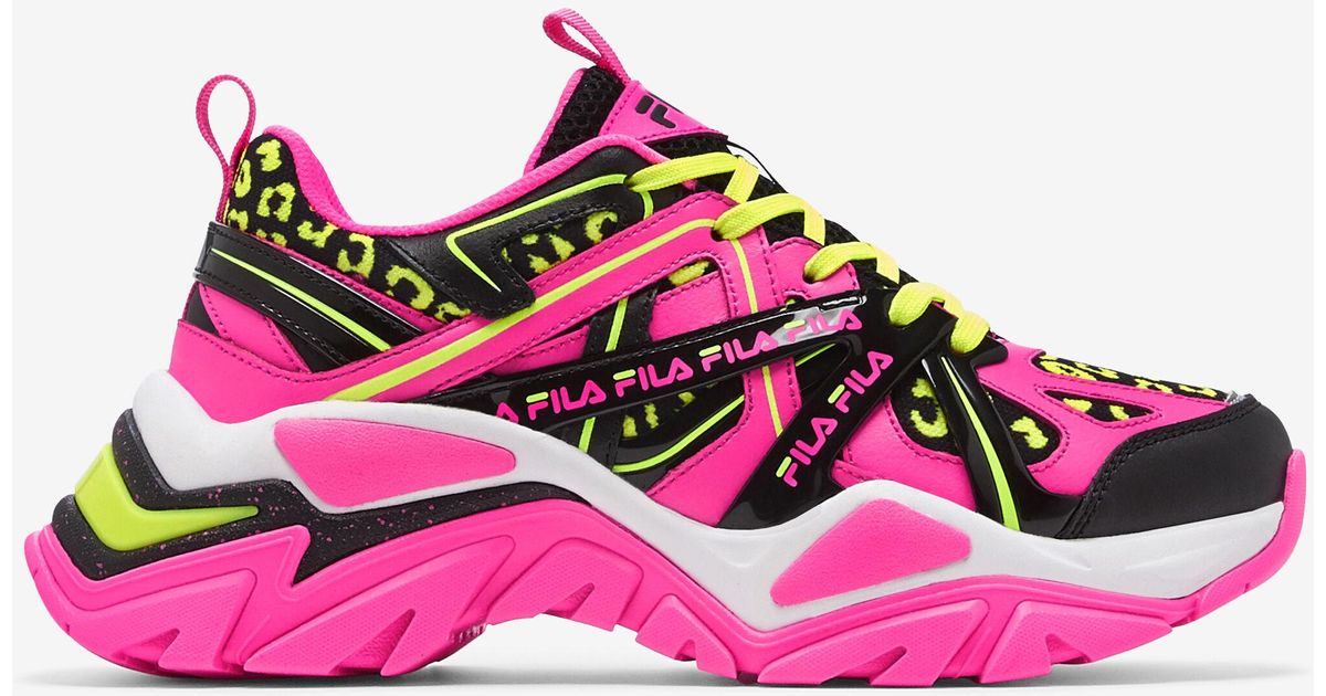 fila pink black and white