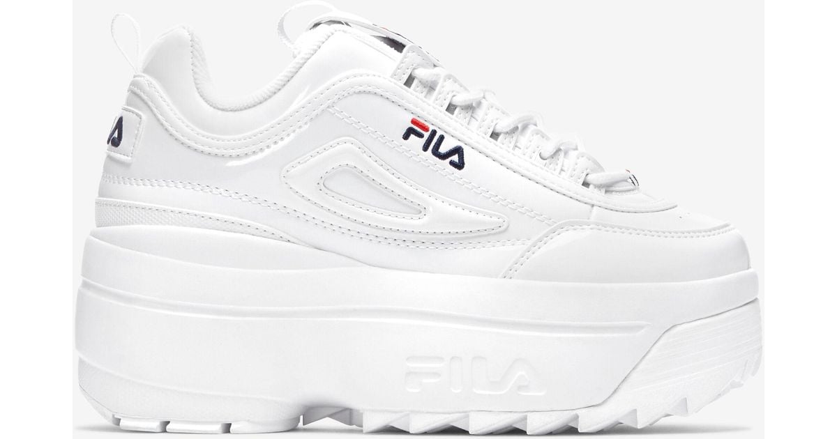 Fila Disruptor 2 Wedge Patent in White | Lyst