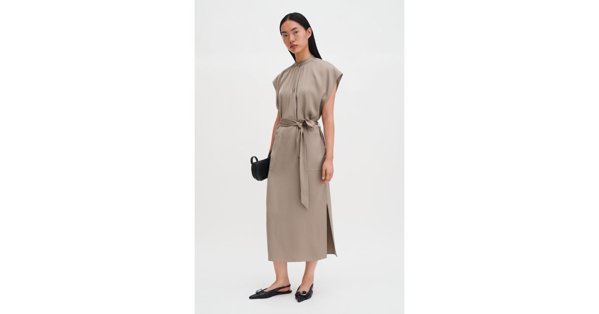 filippa k belted evening dress Belted Long Sleeve Dress