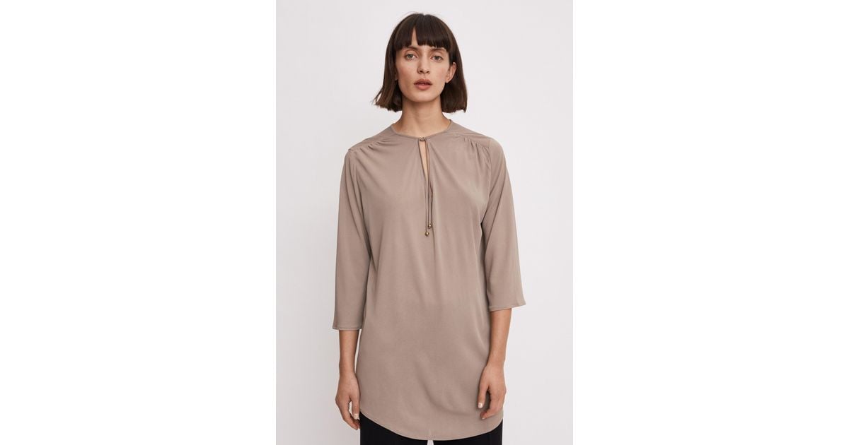 sheer tunic shirt