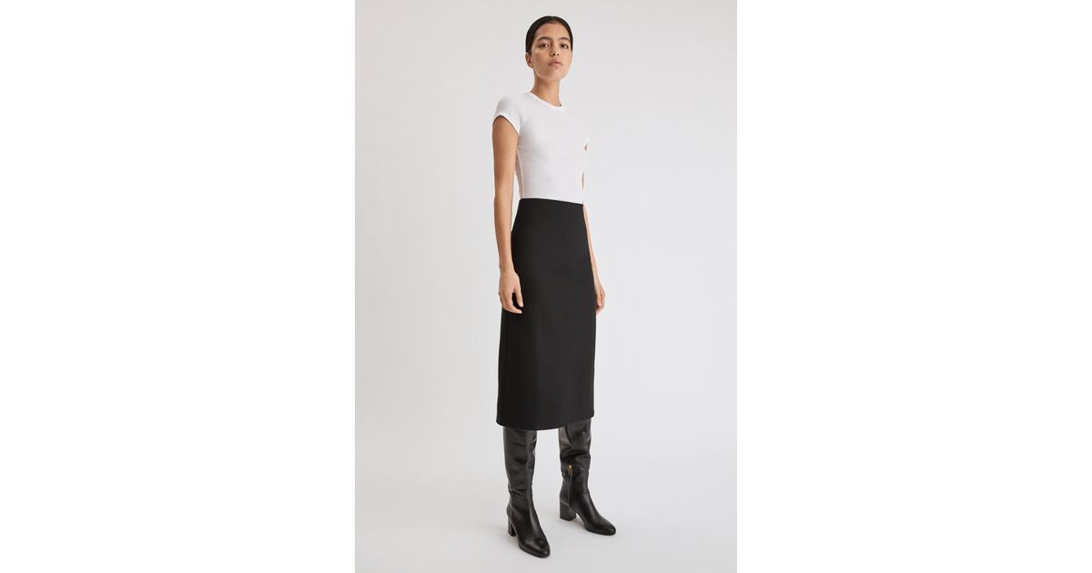 Filippa K Eva Pull-on Skirt in Black | Lyst