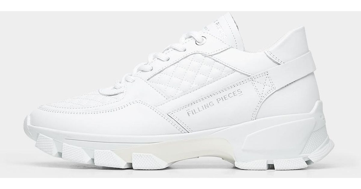 low top ripple nappa all white