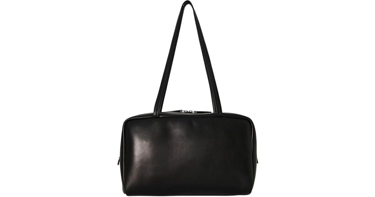 The Row Astra Bowling Bag In Leather in Black | Lyst