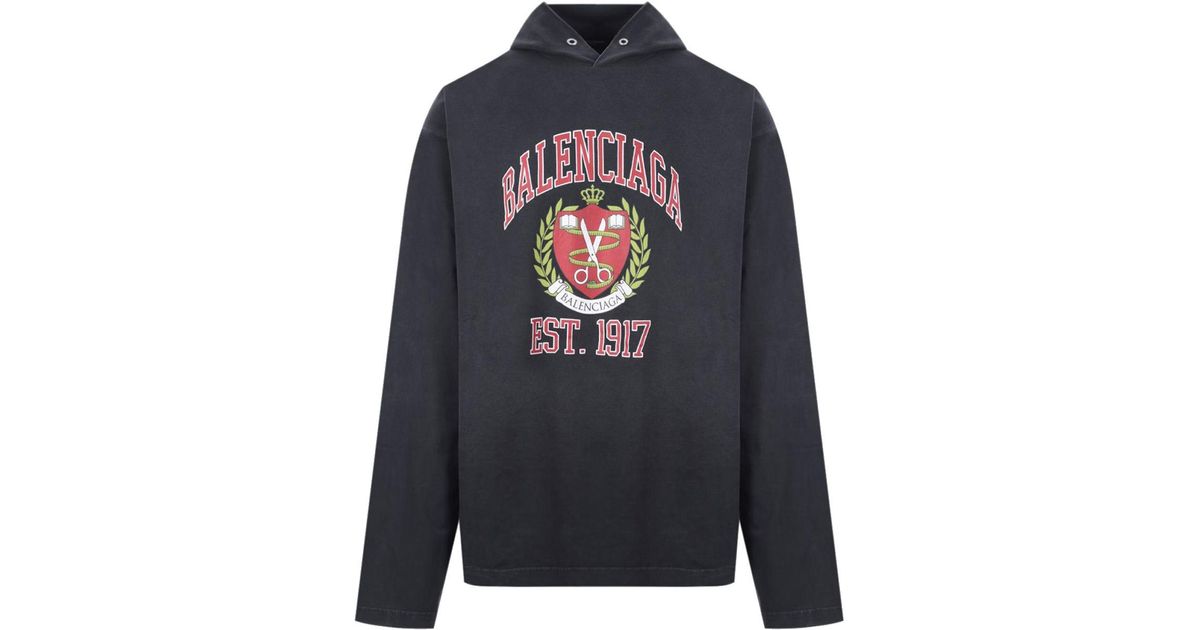 balenciaga sweatshirt mens grey