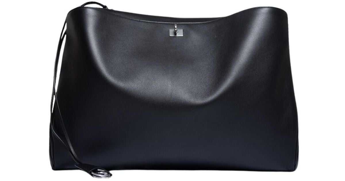 Balenciaga Rodeo Top Handle Xl Smooth Leather Bag in Black for Men | Lyst