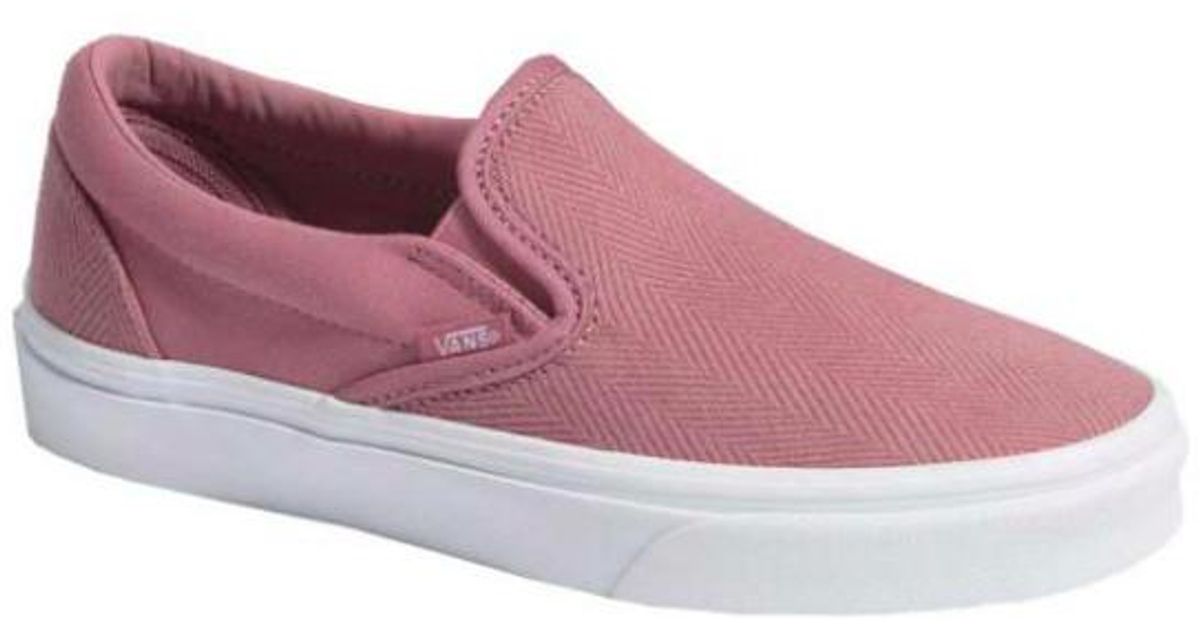 vans slip on herringbone