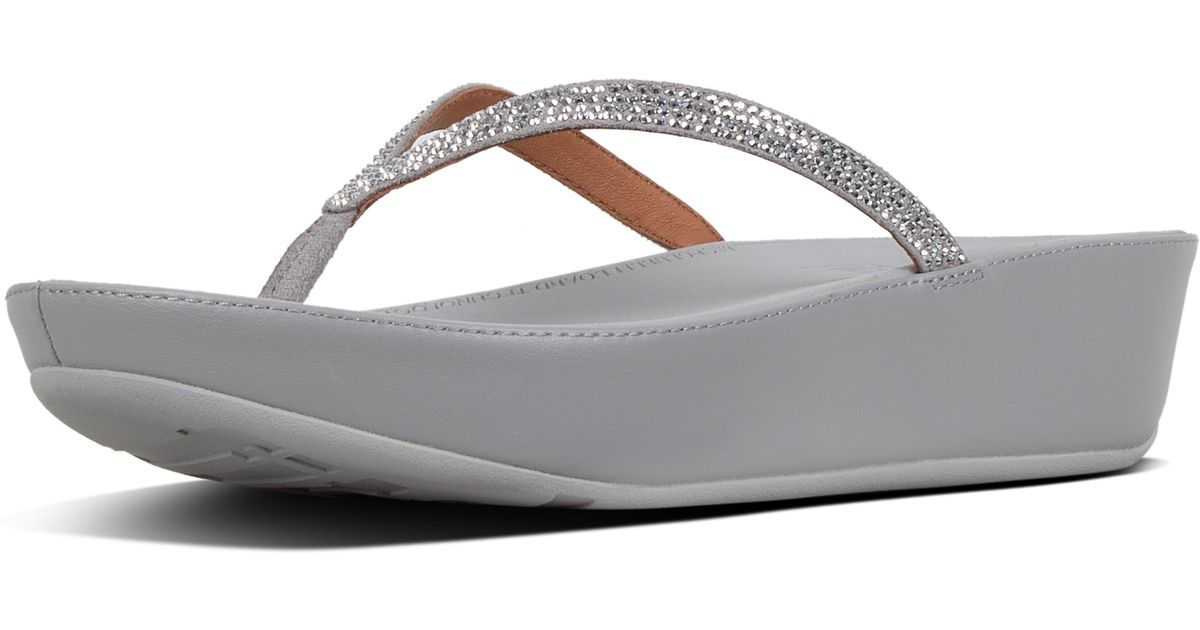 fitflop cova metallic silver
