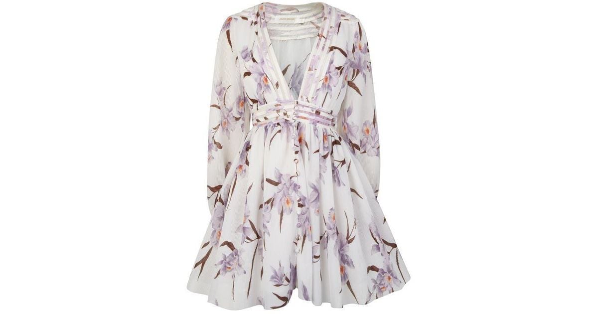 zimmermann corsage plisse mini dress