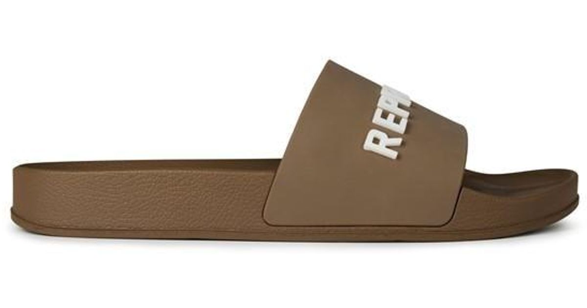 Represent Owners Club Luxury Aesthetics Sliders Sandals in Brown for ...